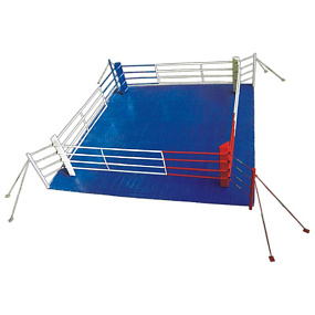 Ринг  боксерский напольный на растяжках, 5м*5м, р.з. 4м*4м